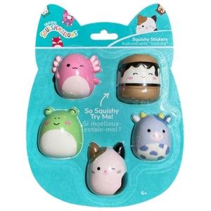 Host Pick NEW Kellytoy Squishmallow Squishy Stickers NIP 3D stickers